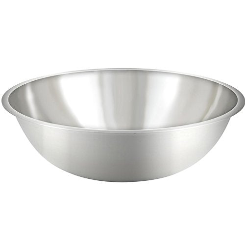 Tiger Chef Mixing Bowls Standard Weight Stainless Steel, Mirror Finish, 16 Quart, 1 Pack