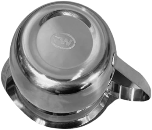 Rattleware 8 oz Brew Pitcher - Premium Stainless Steel Latte Art Milk Frothing Pitcher with Drip-Resistant Spout & Ergonomic Handle, Perfect for Baristas & Home Use