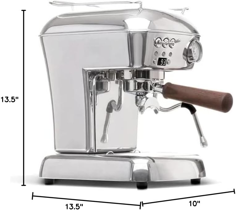 Ascaso Dream PID Programmable Home Espresso Machine w/Volumetric Controls, 120V (Aluminum)