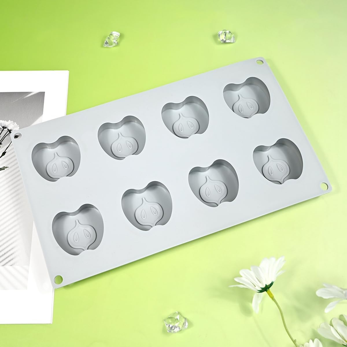 mostsom Appple Shaped Mousse Silicone Molds Chocolate Cake Mould Dessert Baking Form Cake Decorating Tools (G_ Appple)