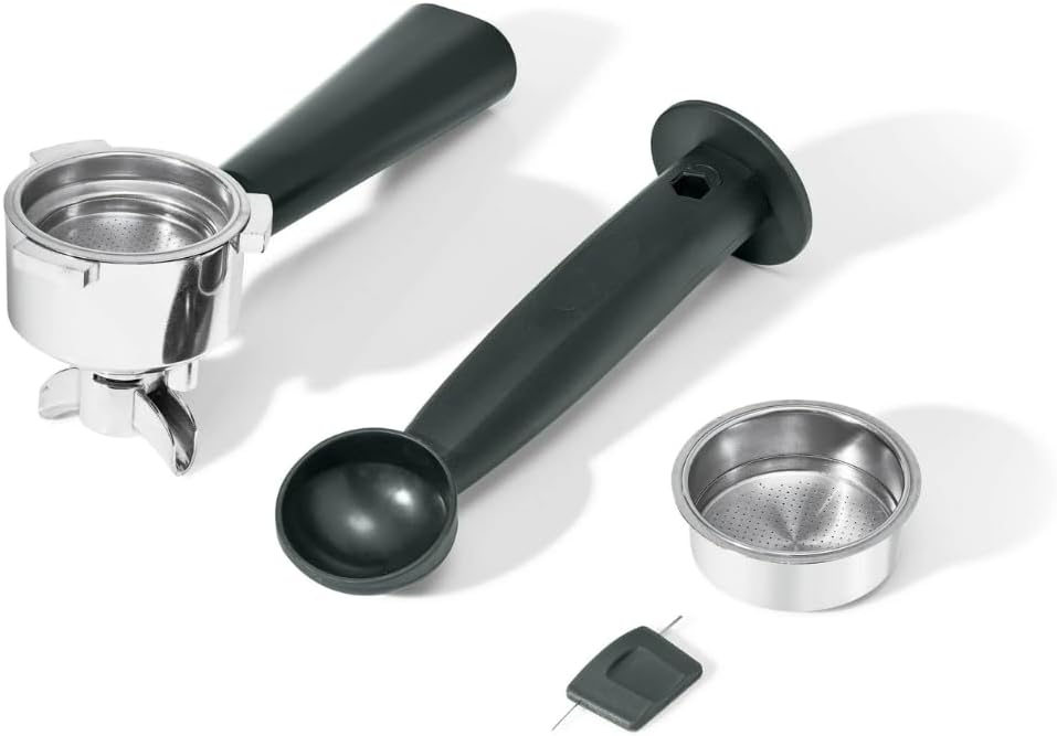 Beautiful Slim Espresso Maker by Drew Barrymore – 20‑Bar Pressure, Dual‑Spout 52 mm Portafilter, 50 oz Removable Tank, 2‑in‑1 Steam Wand & Touch Controls (Rose)