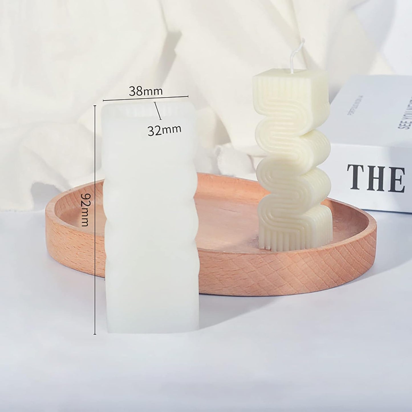 Flower Candle Mold - Cylinder & Irregular Shapes, 3D & Silicone, Resin & Handmade