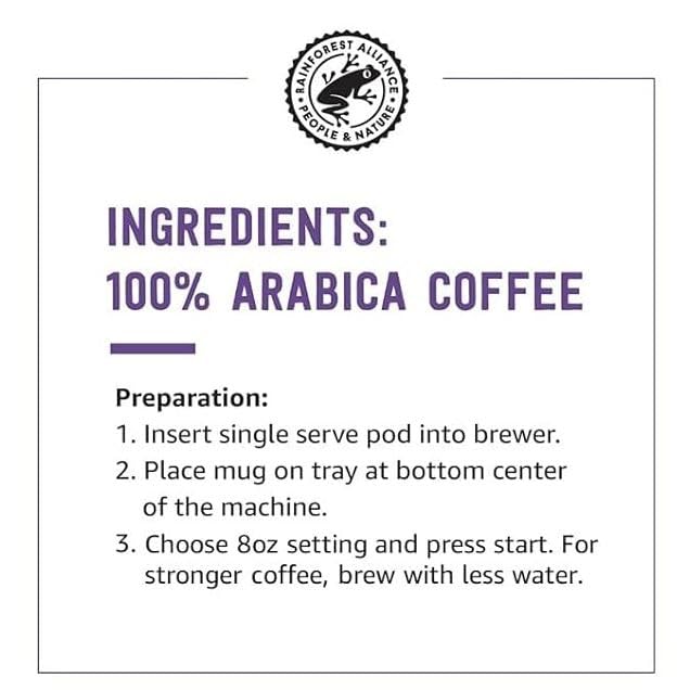 Amazon Brand - Solimo Dark Roast Coffee Pods, French Roast, Compatible with Keurig 2.0 K-Cup Brewers, 24 Count