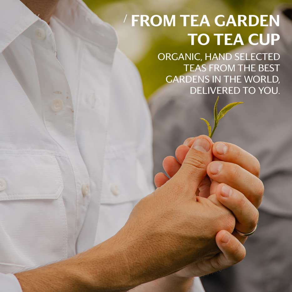 Grace Farms Organic HIBISCUS ORANGE Herbal Tea (100 Enveloped Pyramid Sachets w/String & Tag) | Healthy and Caffeine Free | Organic, Fair Trade and Kosher Certified | Gives Back 100% of Profits