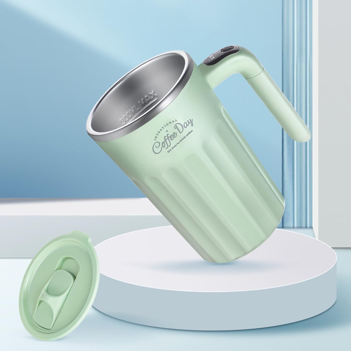 Drink Stirrer,Electric Mixing Mug,Electric Stirring Coffee Mug,Stirring mug, Coffee Mugs,Suitable for Coffee, Milk, Cocoa and Other Beverages