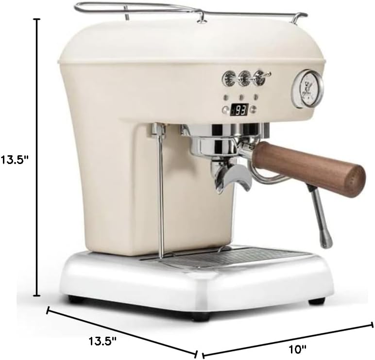 Ascaso Dream PID, Programmable Home Espresso Machine w/Volumetric Controls, 120V (Sweet Cream)