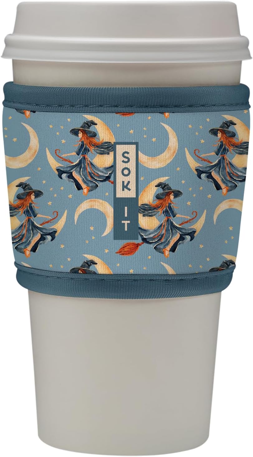 Sok It HotSok Coffee & Tea Reusable Insulated Neoprene Cup Sleeve (Witching Hour)