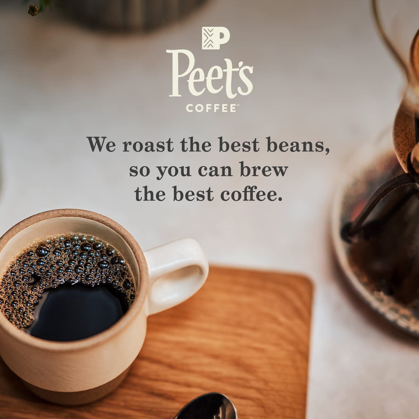 Peet's Coffee, USDA Organic Dark Roast Ground Coffee - French Roast 36 Ounces (2 Bags of 18 Ounces)
