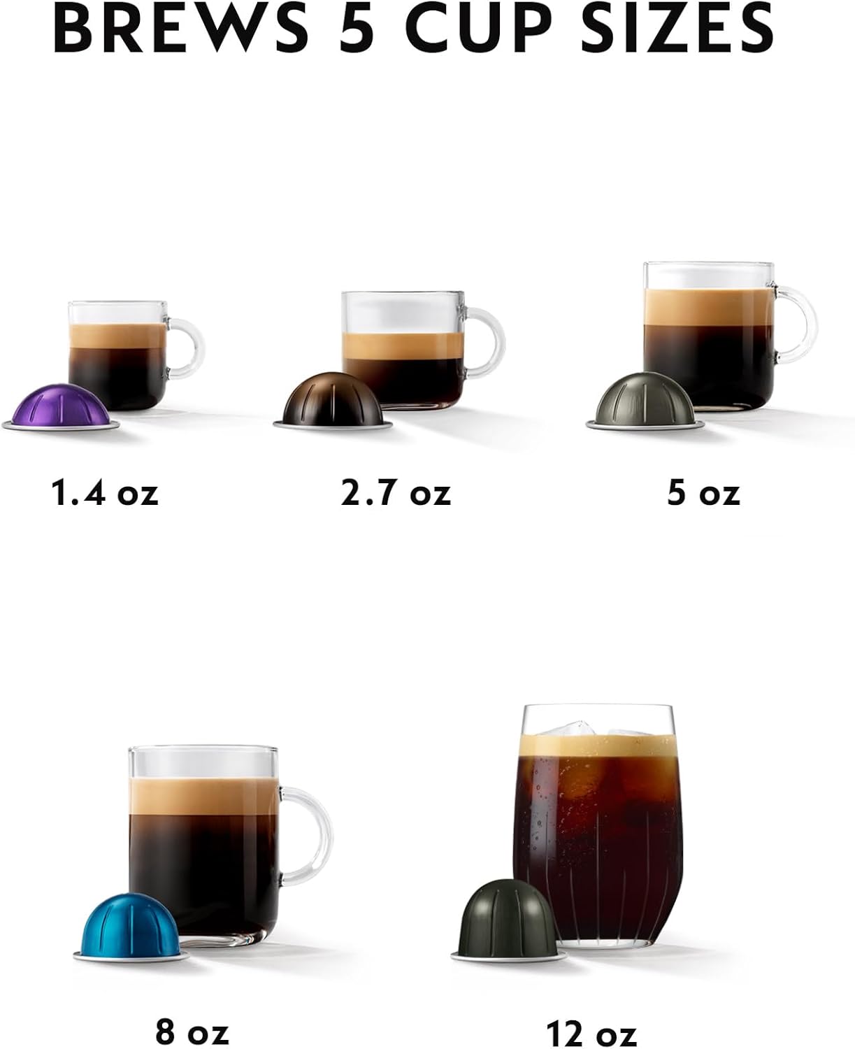 Nespresso Vertuo Pop+ Coffee and Espresso Maker by Breville with Milk Frother, Aqua Mint