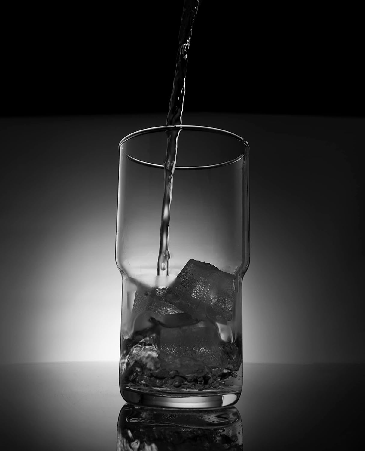 LEMONSODA Stackable Iced Coffee Glasses Set of 6, 48-15 and 21oz Drinking Glasses for Lattes, Tea, Coffee, and Water (21oz, Set of 6)