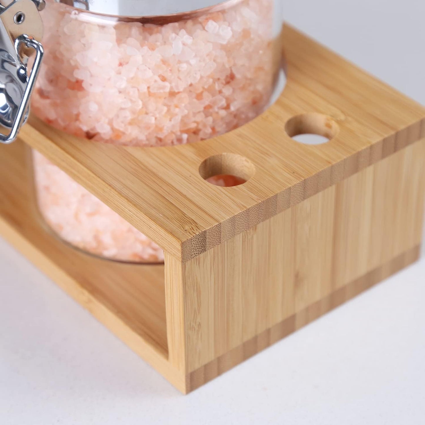 KKC HOME ACCENTS Sealed Glass Storage Jars with Scoops for Brown Sugar,Sea Salt,Flour,Ground Coffee,Beans,Loose Tea,Matcha,Glass Containers with Sealed Hinged Lids for Kitchen Counter,27 Fluid-oz