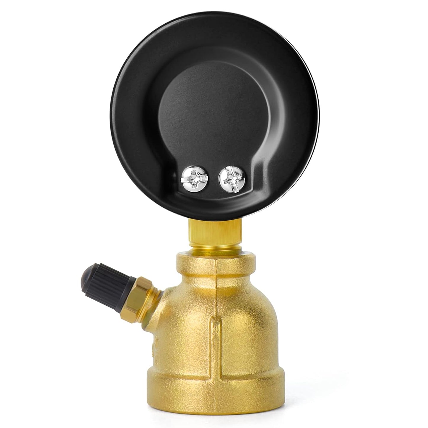 MEANLIN MEASURE 0-100Psi Forged Brass Air Test Pressure gauges, 3/4" FNPT Connection, 2" Double Graduated, Bell Shape Body Assembly, -3-2-3% Accuracy