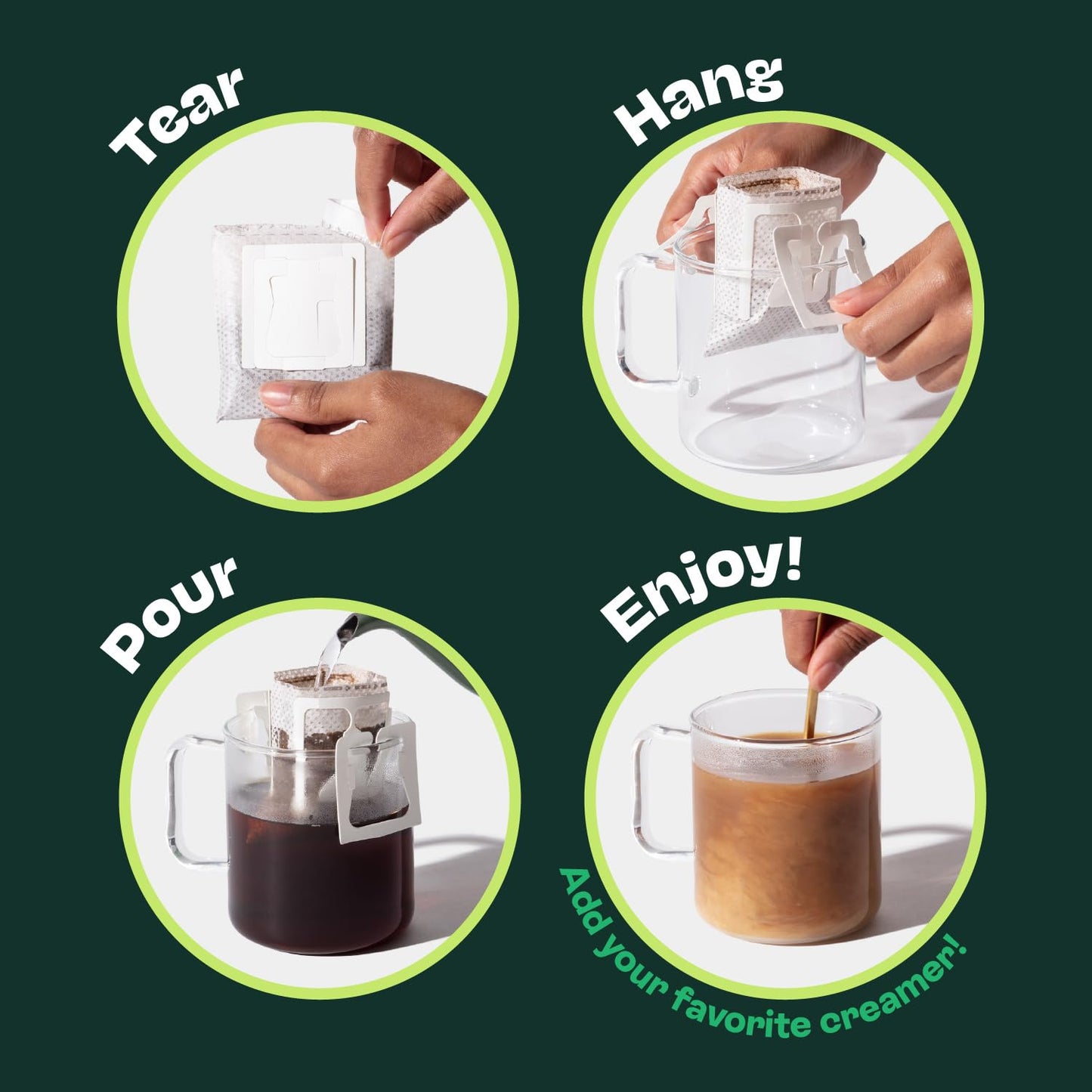 Copper Cow Premium Pour Over Single-Serve Vietnamese Coffee | Churro | Dark Roast | Flavored with Real Cinnamon | Includes 16 Coffees