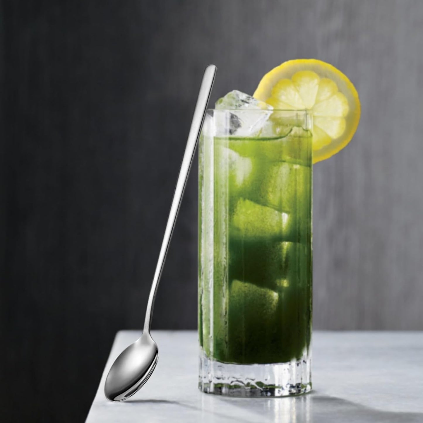 Ice Tea Spoon Set of 6 Stainless Steel Coffee Stirrers Spoons Cocktail Stir Sticks Spoons with Long Handle for Bar Coffee Cocktail