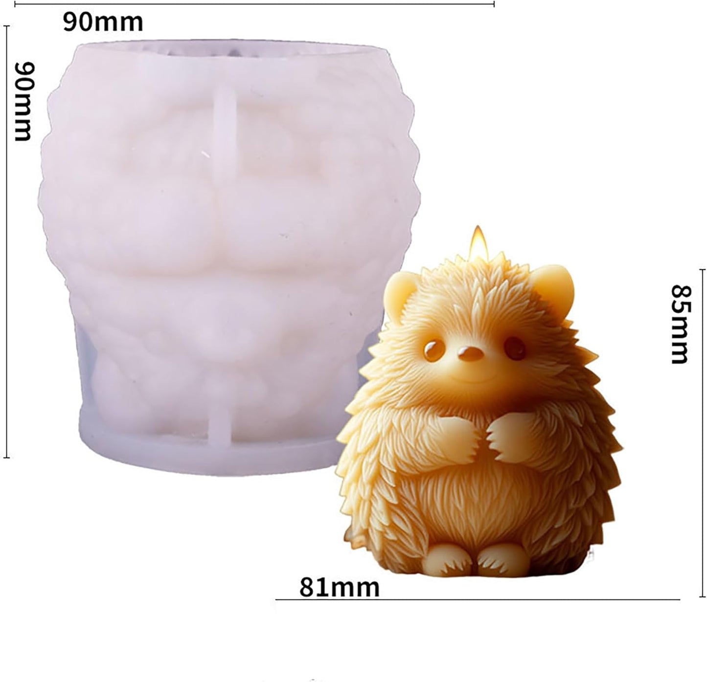 Flower Animal Cylinder Molds Silicone Wave Spiral Candle Mold - Silicone Resin Casting Molds for Candle & Resin & Soap Craft Supplies