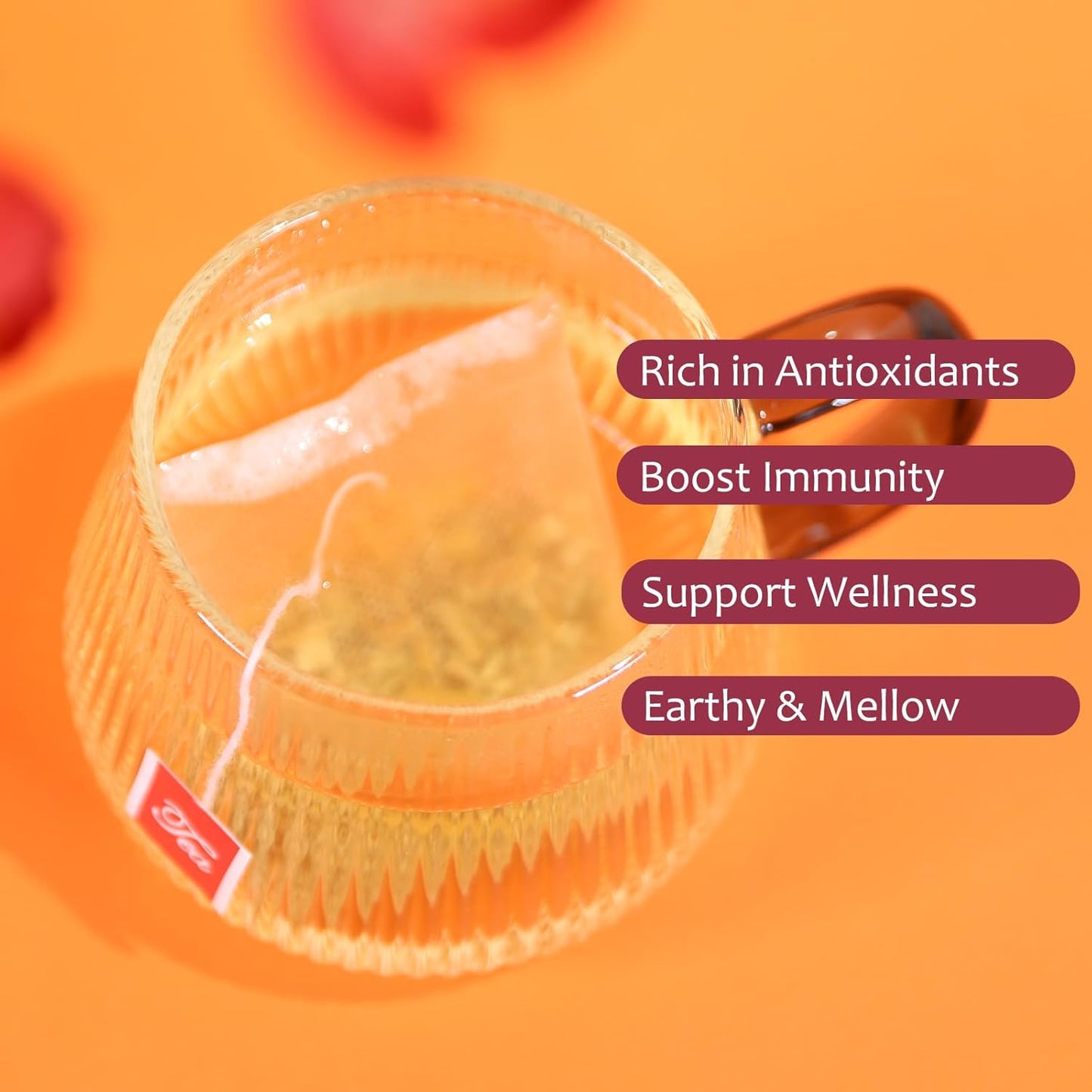 FullChea - Ashwagandha Tea, 2.5g X 30 Count - Sourced from India - Premium Natural Dried Cut & Sifted Root - Non-GMO - Caffeine-free - Rich in Antioxidants & Boost Energy