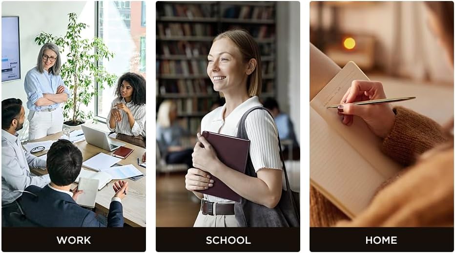 &And Per Se Lined Journal Notebook (5 Packs), 160 Pages, A5 5.7 x 8 inches College Ruled Thick Paper Notebook Journals for Writing, Hardcover Notebooks for Women Men Office School (Grey)