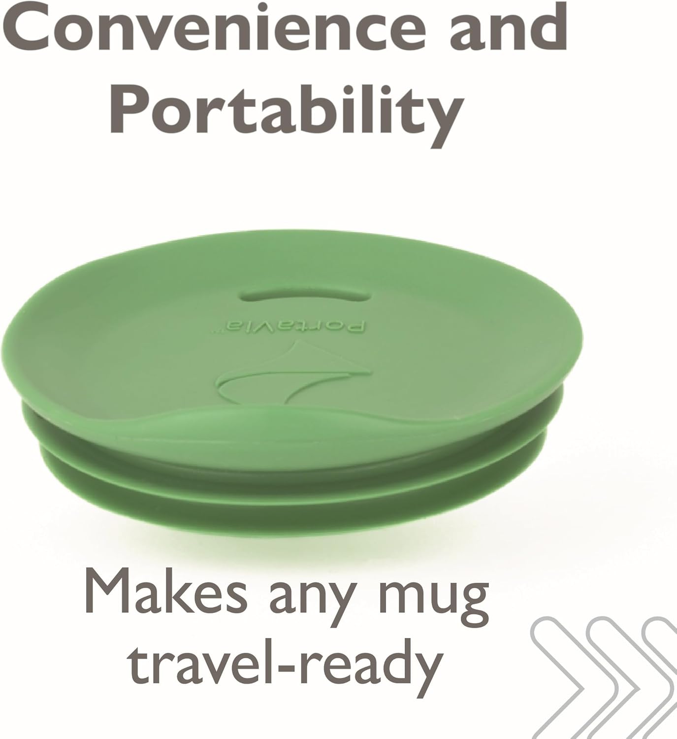 Reusable Coffee Cup Silicone Lid – Fits Most Tumbler, Water Bottle, & Ceramic Coffee Mug Between 3"-3¼" – Dishwasher-Safe Travel Mug Lid keeps your beverage in your mug (Medium - Green)