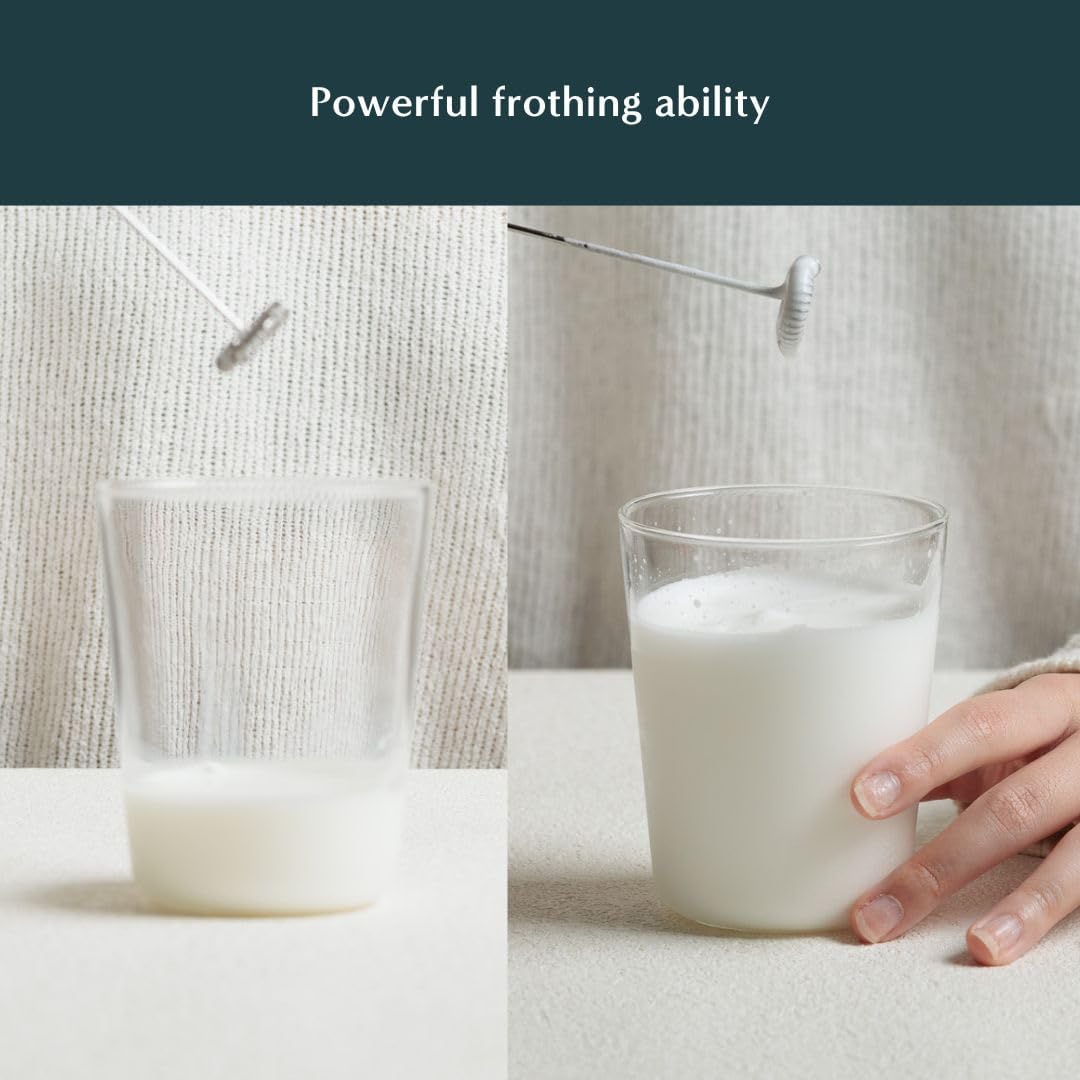 Naoki Matcha Electric Matcha Whisk and Milk Frother with Single and Double Frother Head Set - Barista Style Preparation for Matcha Green Tea & Lattes