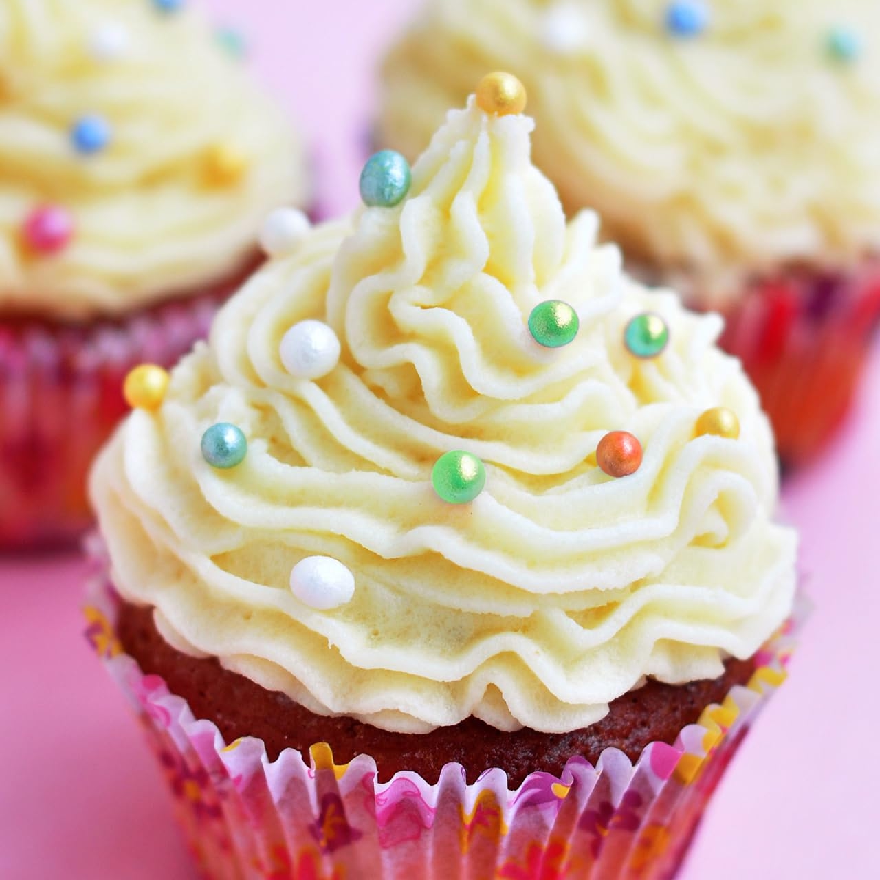 Twisweet Green Pearl Sprinkles for Cake Decorating, Edible Sugar Pearls for Baking, Mix Size, Cake Topper Cupcake Cookie Ice Cream Dessert Decorations, Easter Birthday Summer Party Supplies (130g/4.58oz)