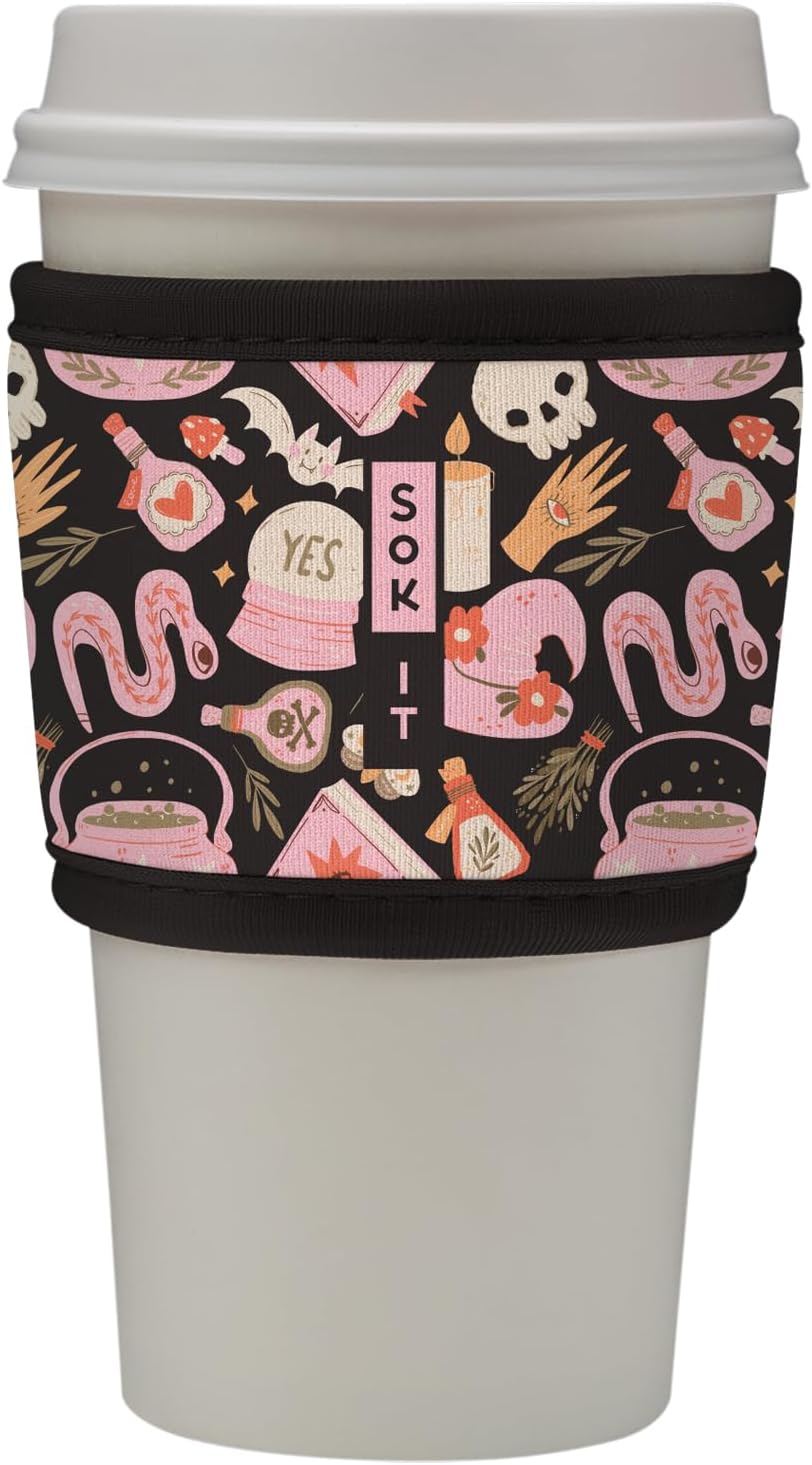Sok It HotSok Coffee & Tea Reusable Insulated Neoprene Cup Sleeve (Spellbound)