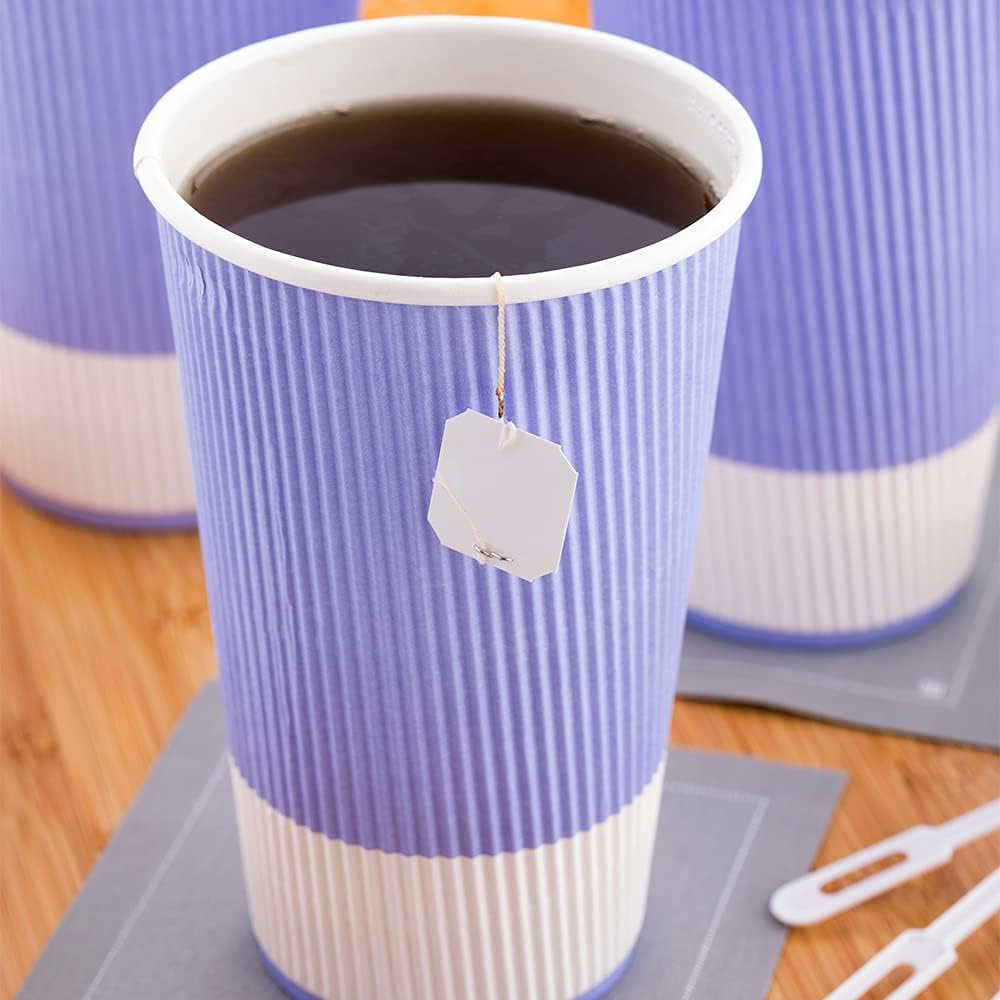 Restaurantware 16 Ounce Paper Cups Pack of 25 Ripple Wall Disposable Cups – Leakproof, Recyclable, Light Purple Insulated Hot Beverage Holders with Matching Lids Available for Purchase Separately