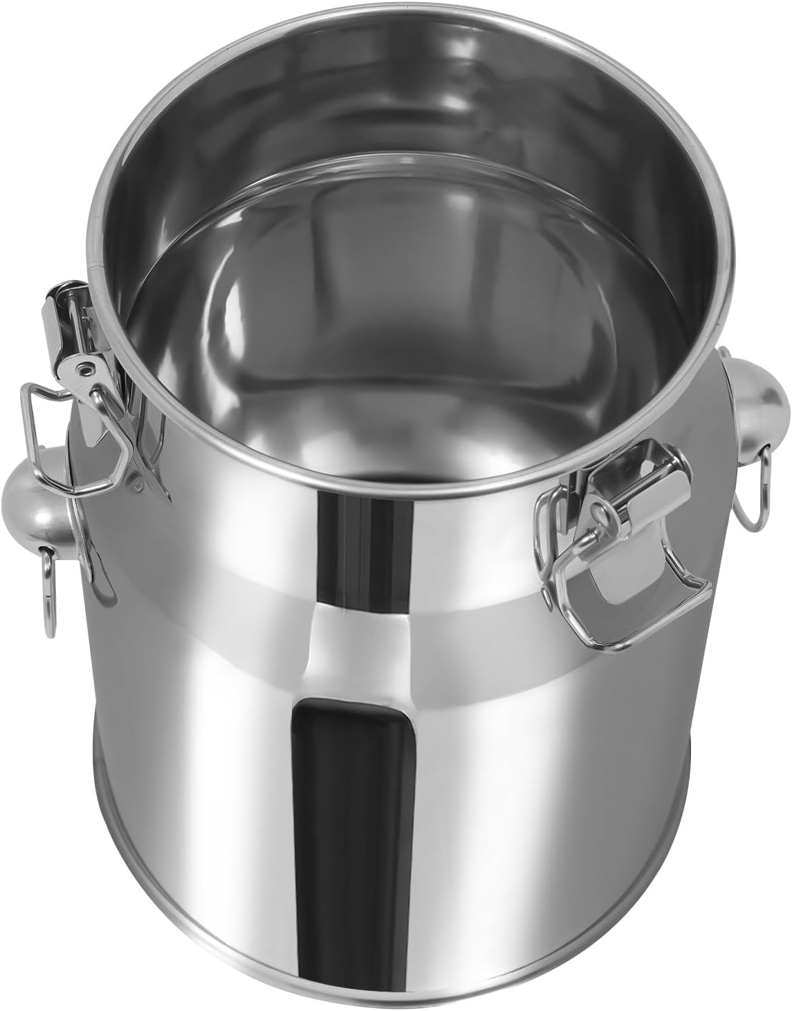 Thickened Stainless Steel Milk Can Large Liquid Container Storage,Stainless Steel Milk Bucket With Sealing Lid and Carry Handle,for Wine, Oil Storage Transport (5L/1.3Gal)