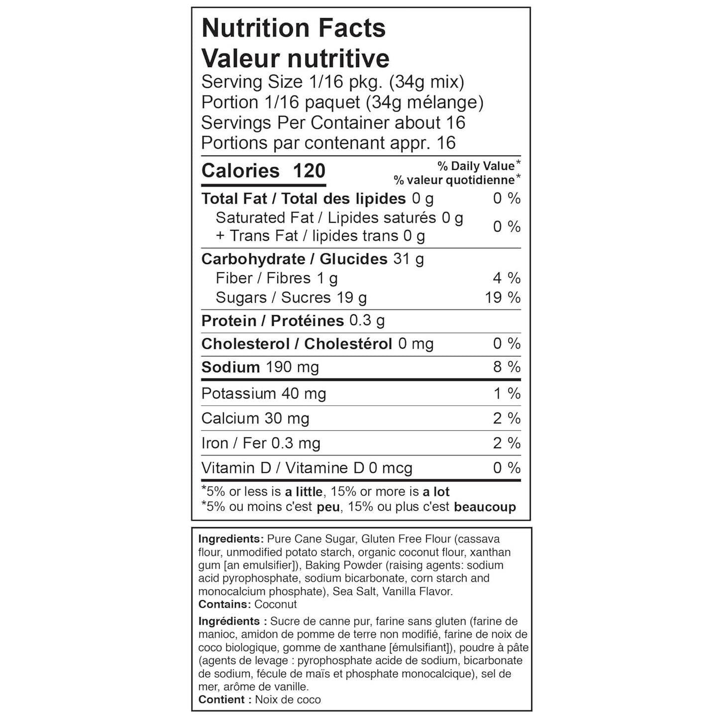 XO Baking Co. Gluten Free Vanilla Cake Gourmet Cake Mix; Non-GMO; Kosher; Rice Free; Soy Free; Dairy Free; Peanut Free; No Preservatives; No Artificial Flavors or Colors 19oz (Pack of 6)