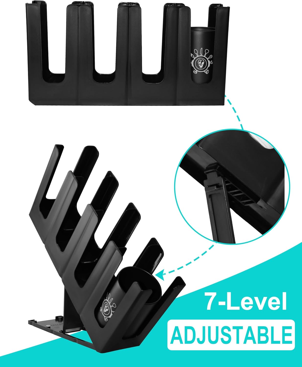 Cup Holder Lid Dispenser with Straw Organizer,Disposable Coffee Cup Dispenser,Cup Storage Organizer for Breakroom Countertop Coffee Station Bar Restaurant