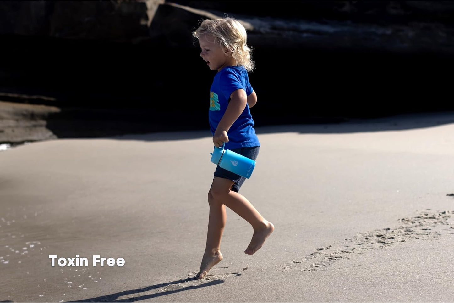 HYDRO CELL Stainless Steel Insulated Water Bottle with Straw - For Cold & Hot Drinks - Metal Vacuum Flask with Screw Cap and Modern Leakproof Sport Thermos for Adults (Sky/Blue 14oz)