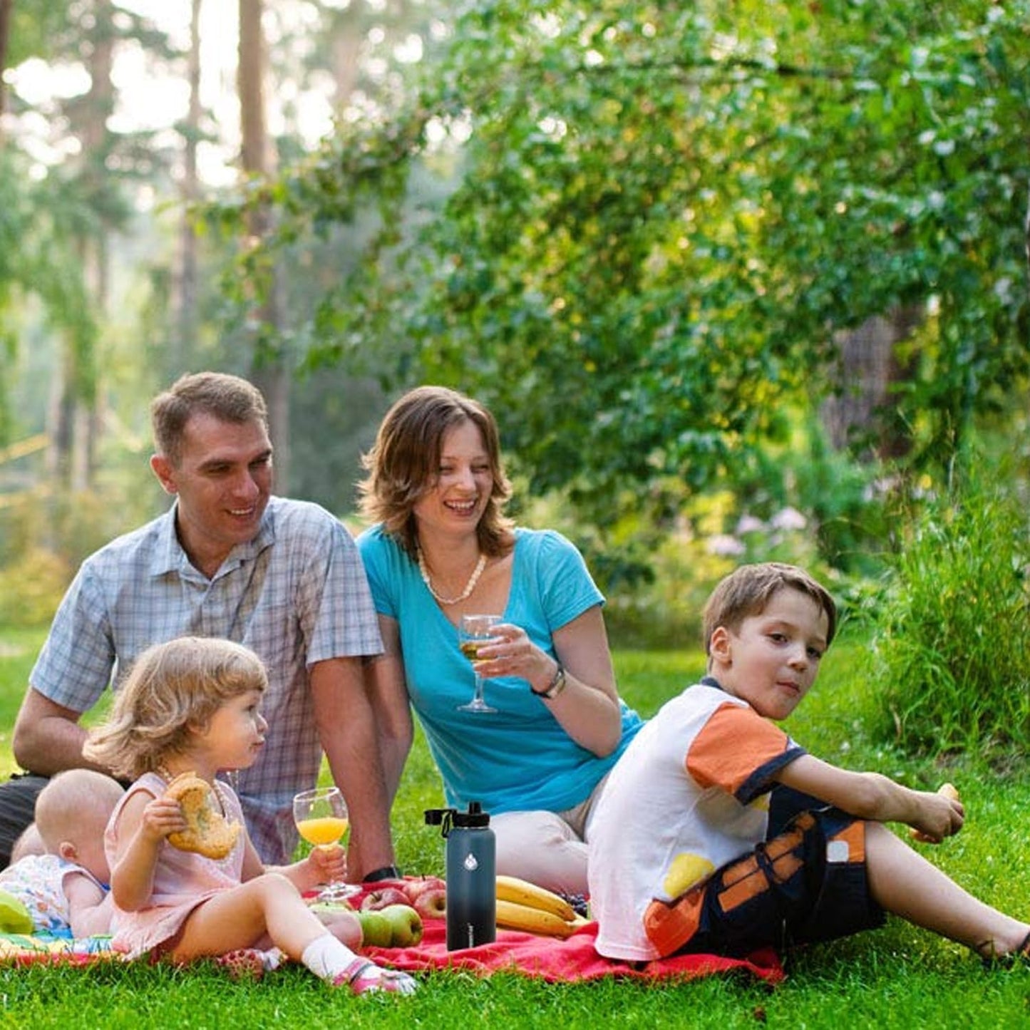 SENDESTAR Water Bottle 32oz Double Wall Vacuum Insulated Leak Proof Stainless Steel Sports Water Bottle—Wide Mouth with New Flex Straw Lid & Spout Lid (Deep Blue&Black)