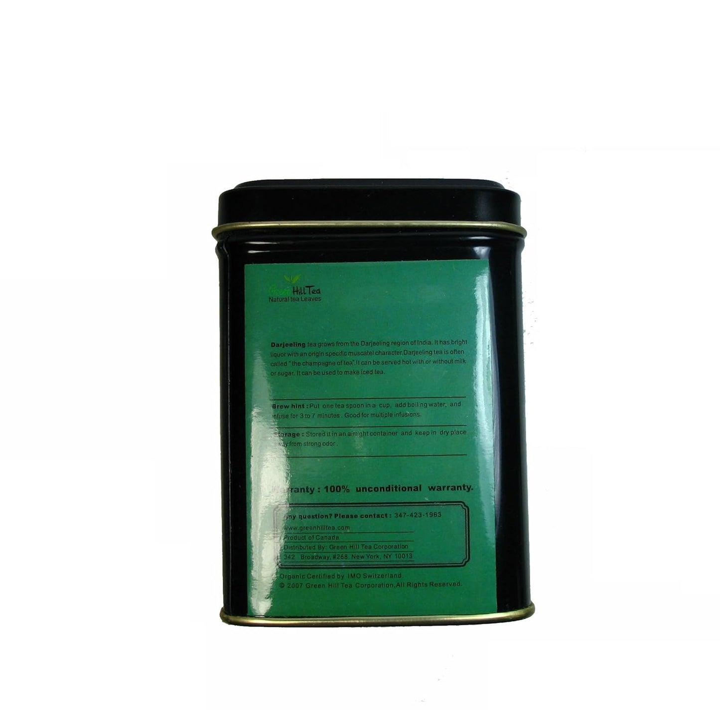 tea (Organic Darjeeling (TGFOP) Tea 3.50 oz in tea tin)
