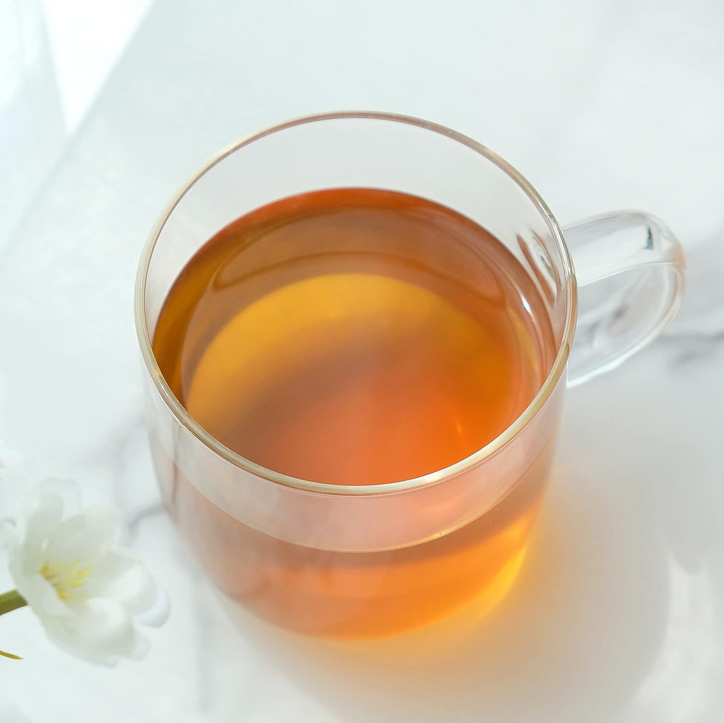 Fescha Organic Jasmine Green Tea Bags Flower-scented Tea (100-count), Eco-Conscious Tea Bags, Packed by Resealable Kraft Bag