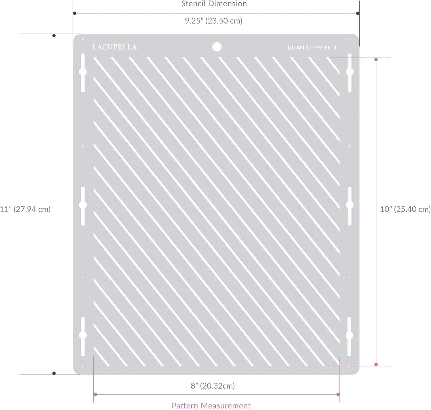 Cake Stencil - Seamless Delicate Pattern for Decorating Tall Double Barrel Cake to Use with Buttercream, Royal Icing, Ganache, Paint, Airbrush (MOZAI)