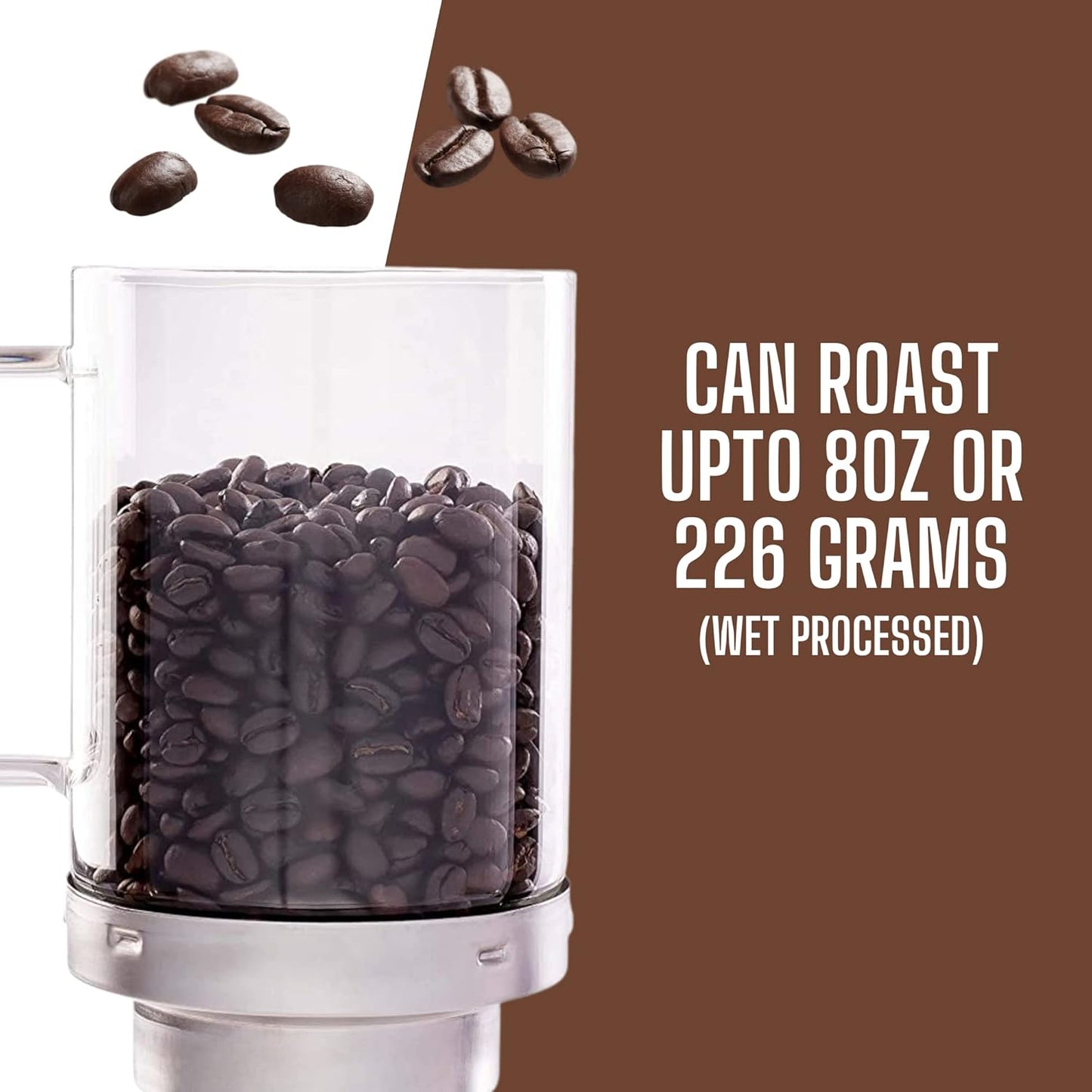 SR800 Coffee Roaster – Roast Coffee at Home – Variable Heat and Fan Control – Digital Display – Roasts 6–8 oz (170–226g) Per Batch – Easy to Use – Fast Roast Time