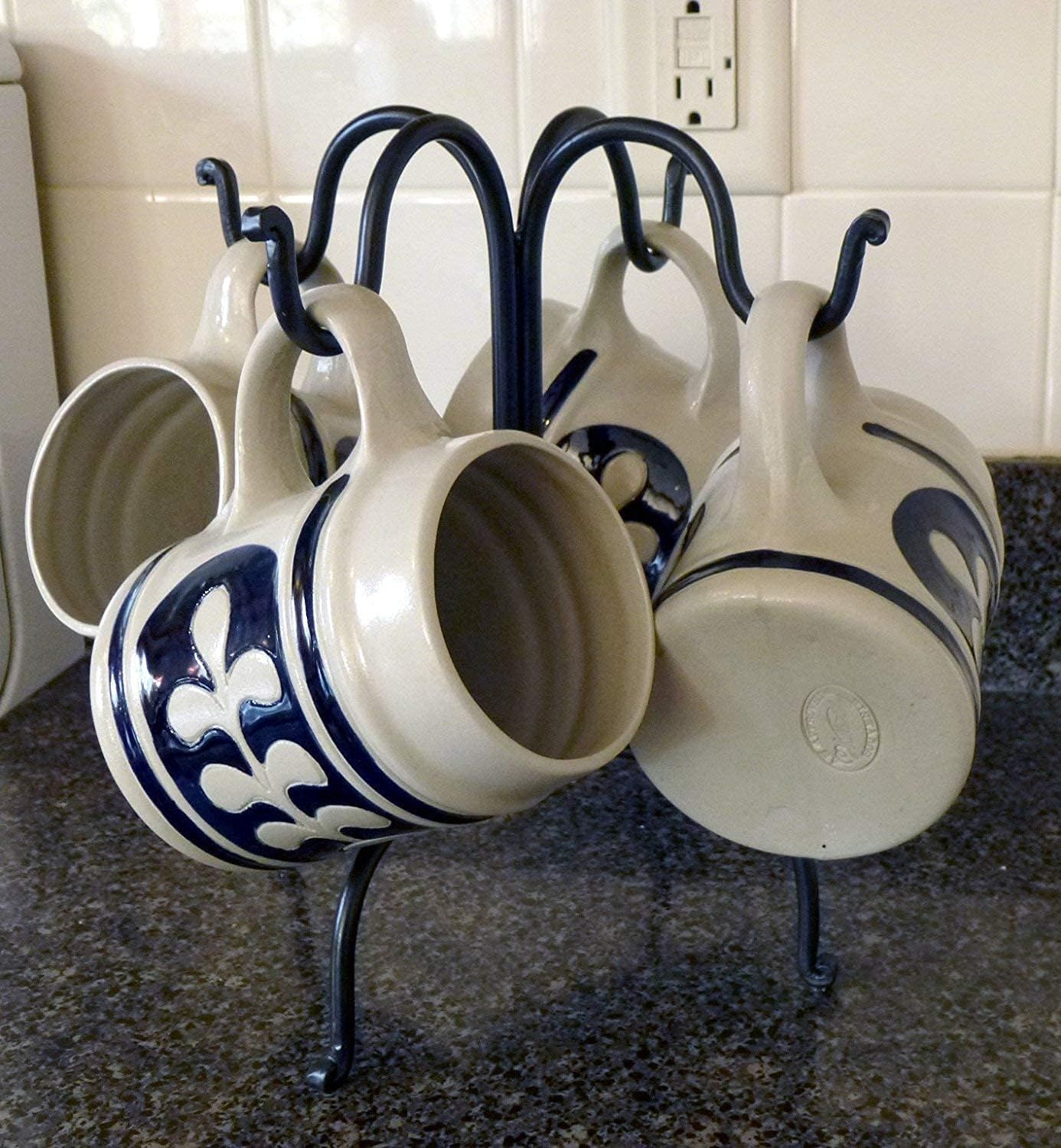 Colonial Tin Works Four Hook Mug Rack