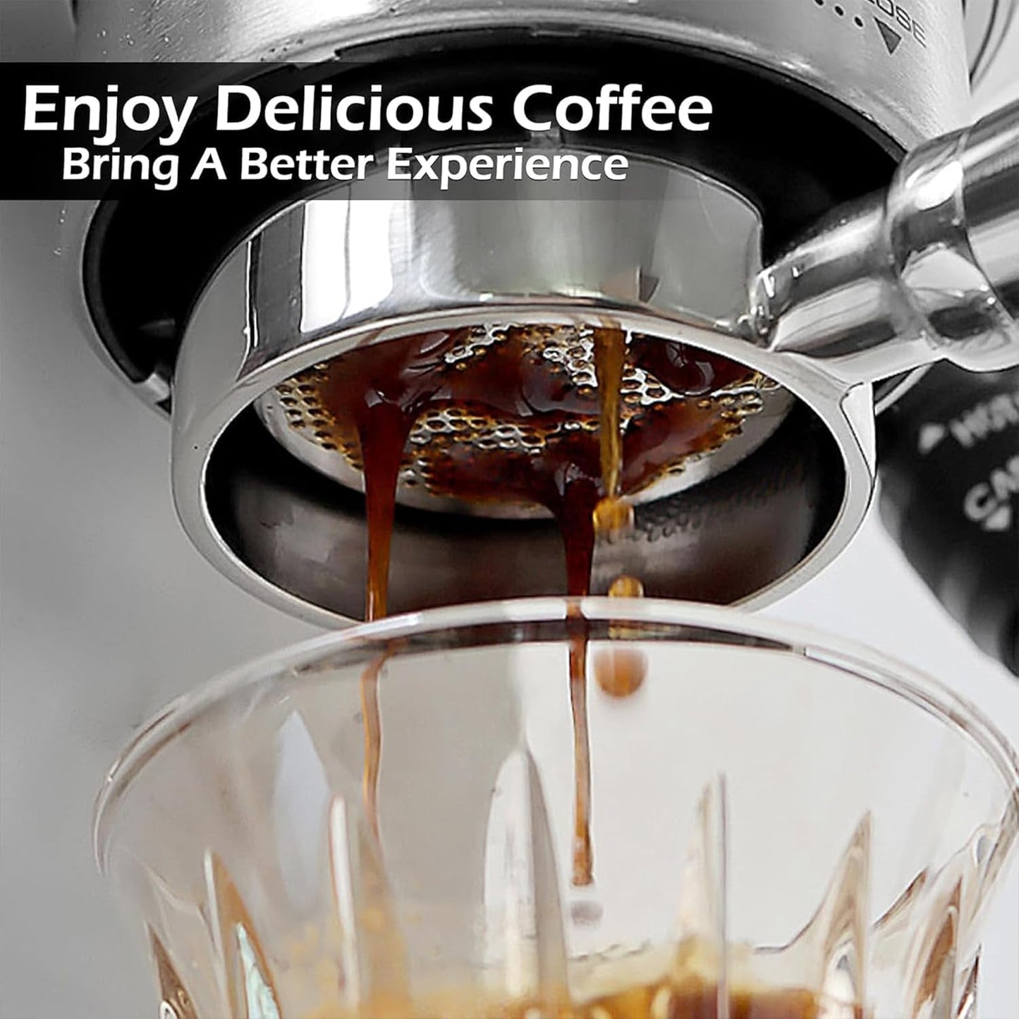 PUSEE 51mm Magnetic Dosing Funnel & Puck Screen Set 8 Magnetic Espresso Coffee Dosing Ring Reusable 1.7mm Puck Screen 316 Stainless Steel Fits All 51mm Portafilters Espresso Tools Espresso Accessories