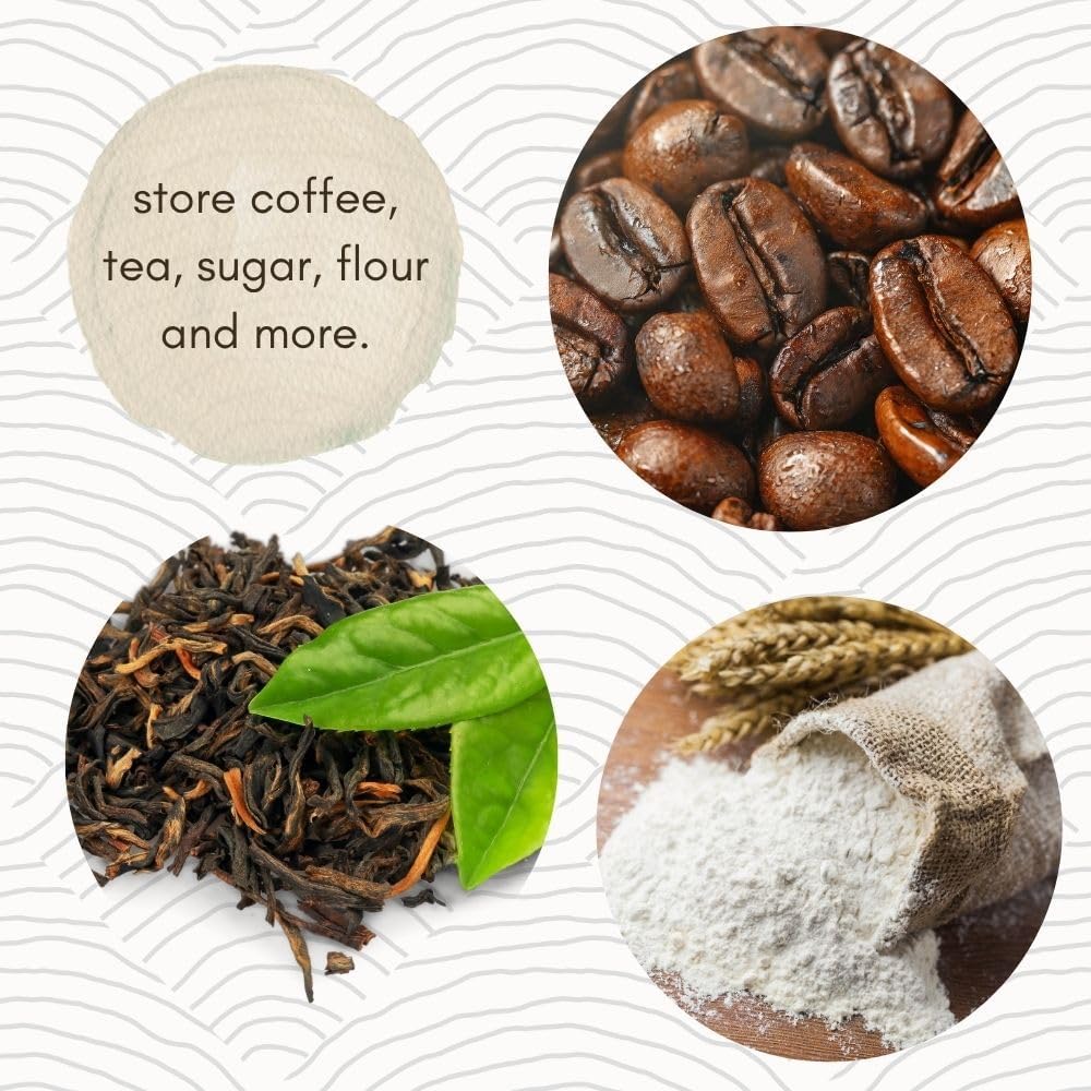 Kitchen Storage, Container for Sugar, Flour, Coffee & Tea, Food Storage, Canisters, Countertop Storage, Container with Lid, Copper Kitchen Accessories, Pure Copper Canister, Small