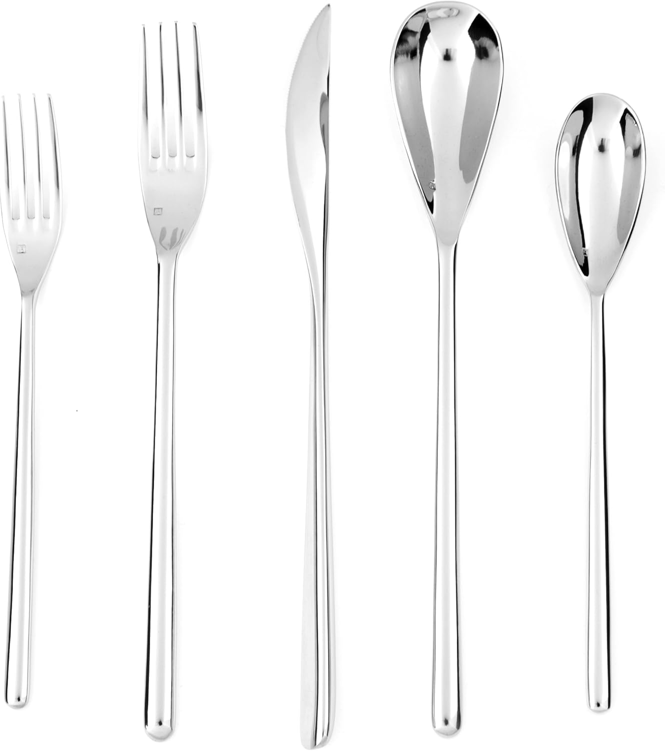 Fortessa Dragonfly 18/10 Stainless Steel Flatware 10-Inch Table Fork, X-Large, Set of 12