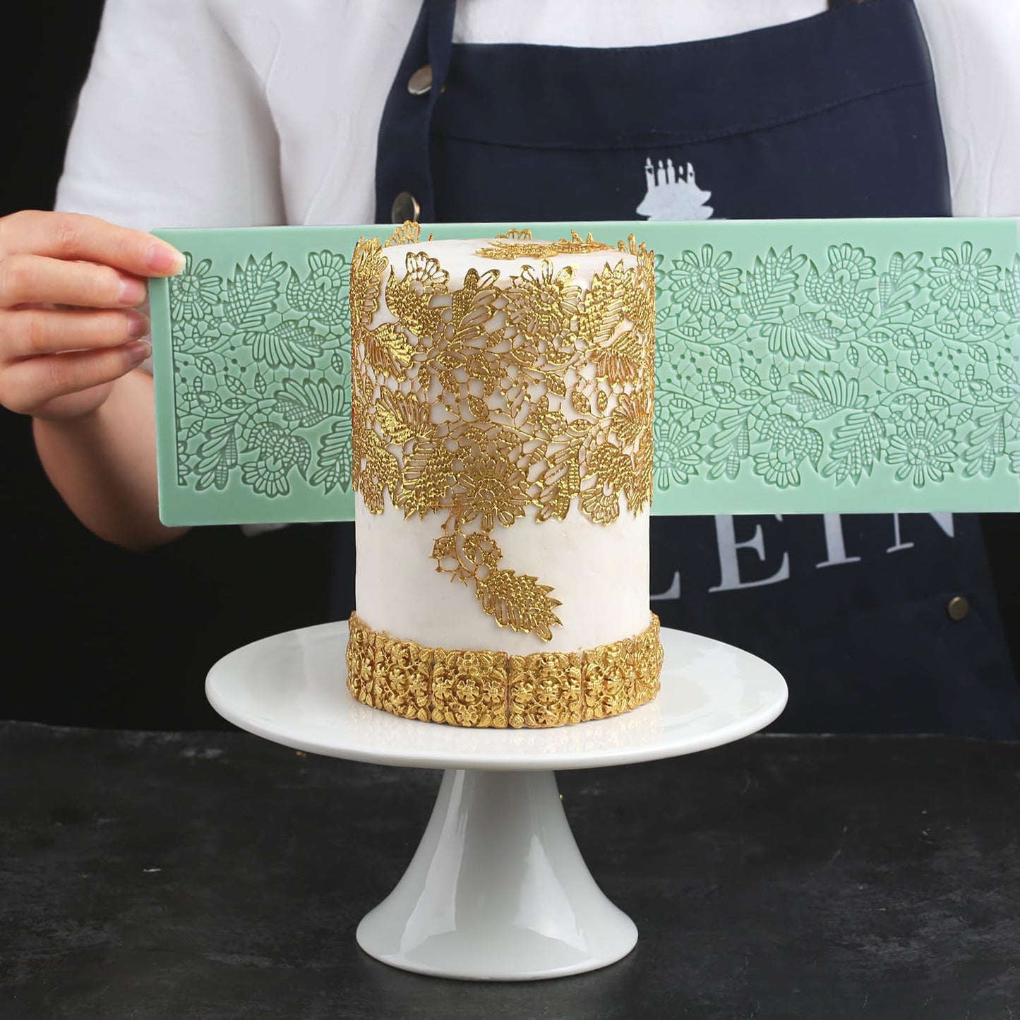 GROWTAIL Lace Molds Silicone,Cake Fondant Embossing Mat,Lace Molds for Cake Decorating Edible Lace