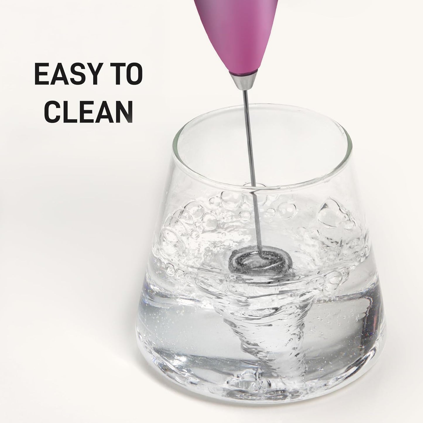 Zulay Kitchen Double Whisk Milk Frother – Handheld Foam Maker for Coffee, Lattes, Matcha, Hot Chocolate & Cappuccinos – Whip Creamy Froth in Seconds, Portable & Easy to Use