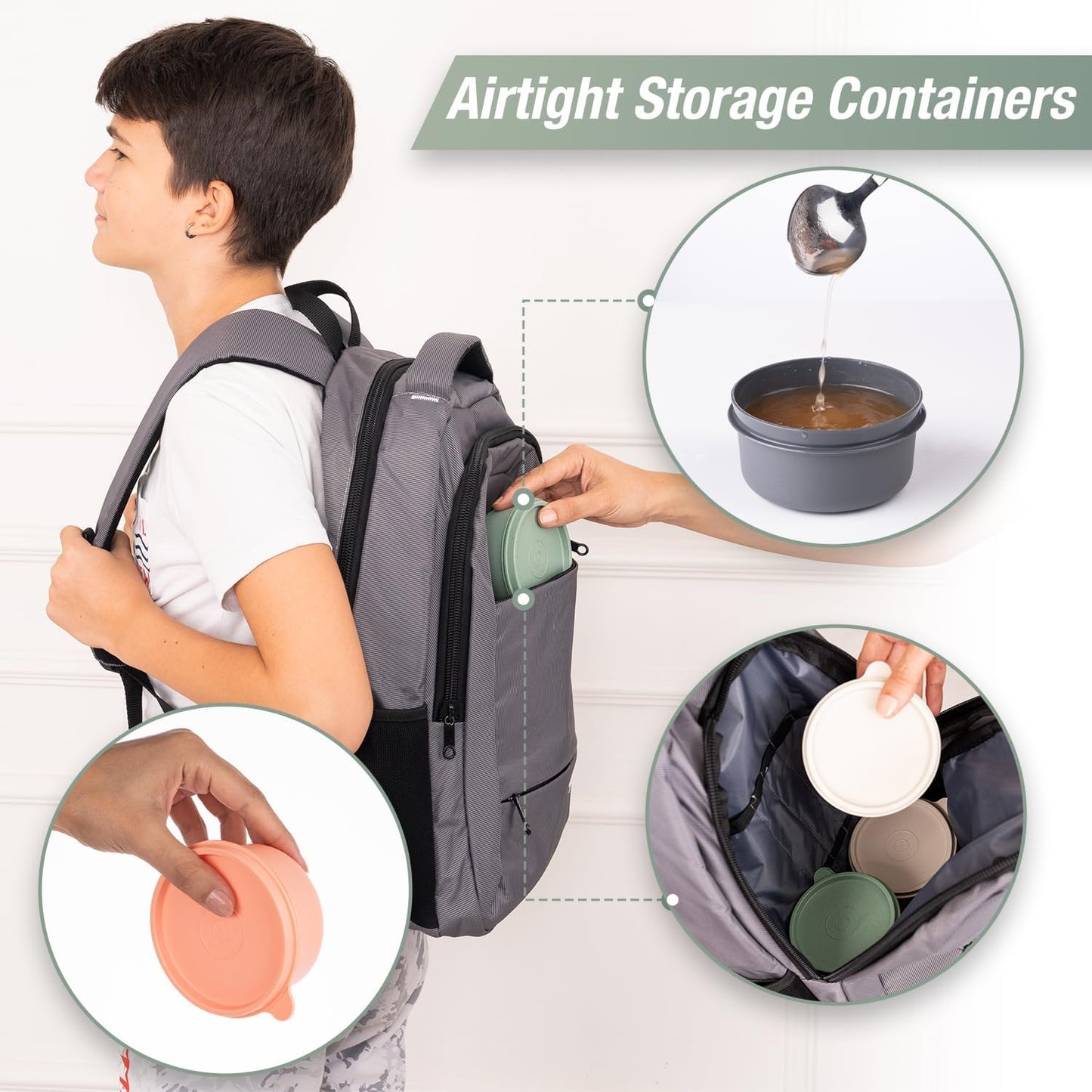 Set of 12 Small Round 9 oz Deli Containers with Lids, Airtight Leakproof Reusable Food Storage, Plastic To Go Bento Box, Mini Lunch Box, Snack Storage Bowl, for Kitchen, Picnic (12)