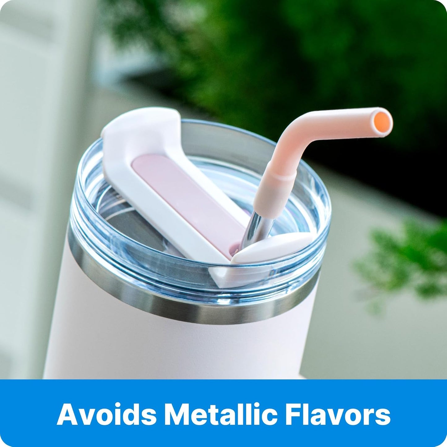 6Pcs Silicone Straw Tips, Reusable Rubber Straw Tips for Metal Straws and Other 0.31Inch (8MM Outdiameter) Straws, Fit for Stanley Cup Tumbler (Pink)