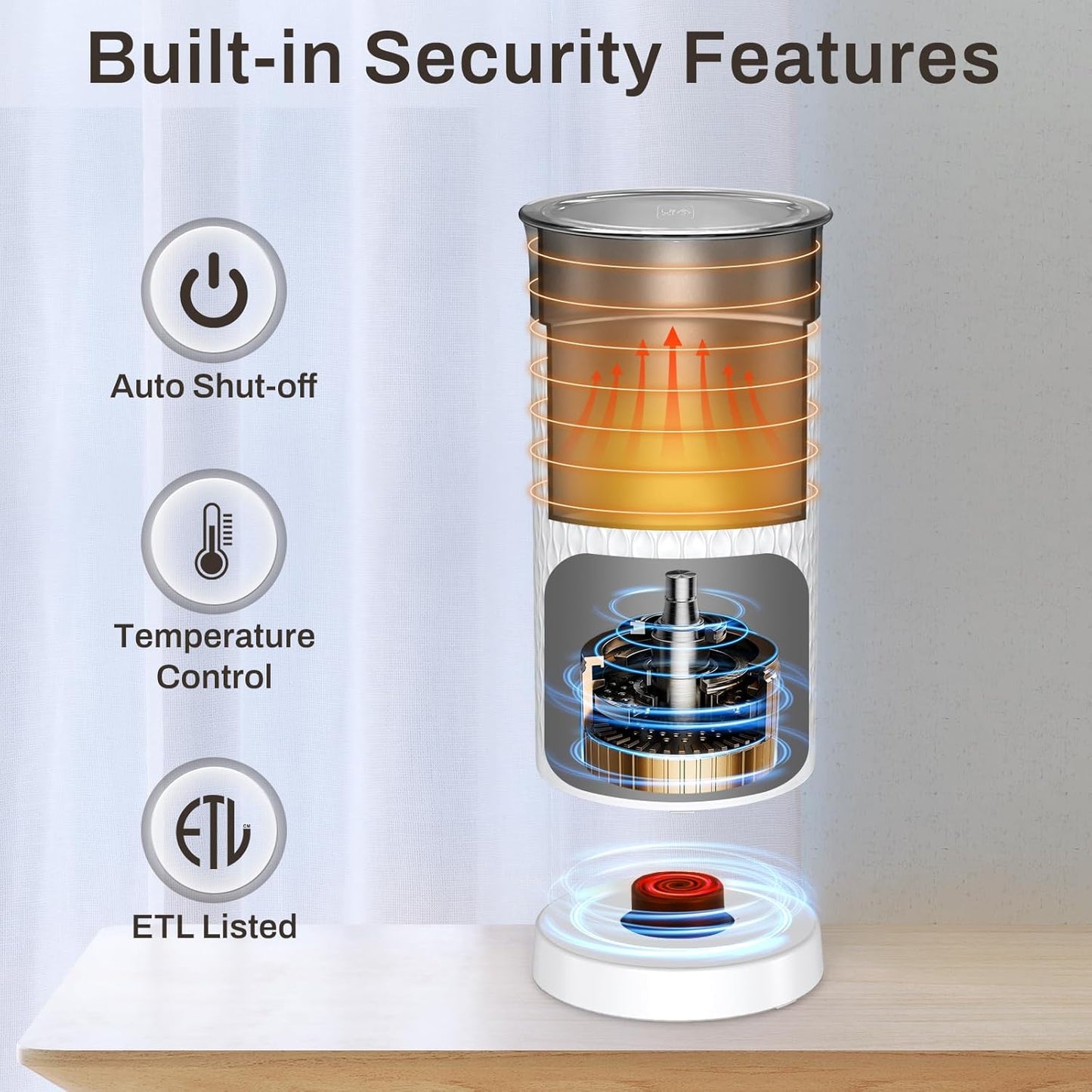 SIMPLETASTE Milk Frother, 4-in-1 Electric Milk Steamer, Automatic Warm and Cold Foam Maker and Milk Warmer for Latte, Cappuccinos, Macchiato