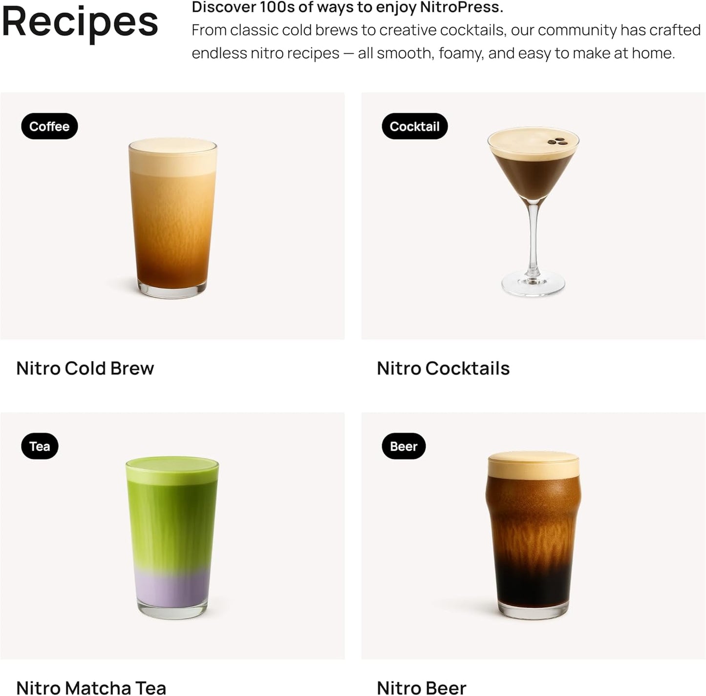 10 PCS NitroPress Nitrogen Coffee Chargers – Pure N2 Cartridges for Nitro Cold Brew Coffee Maker, Cocktails, Tea, and Beer – Use with NitroPress Instant Nitrogen Diffuser System