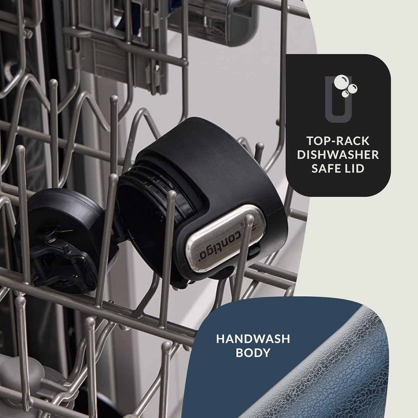 Contigo® AUTOSEAL® West Loop Vacuum-Insulated Stainless Steel Travel Mug with Easy-Clean Lid, 16 oz, Crystal Blueberry