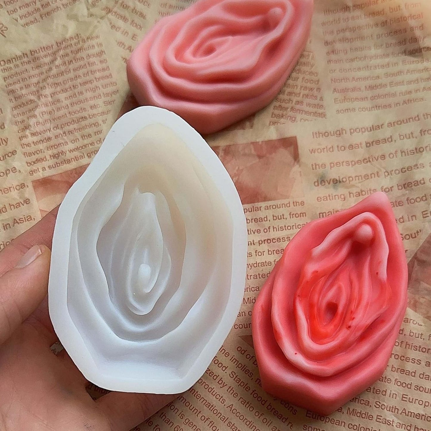 Wave Candle Mold Resin Casting Molds - Jewelry, Candle Making & Craft Supplies - 3D Silicone Mold