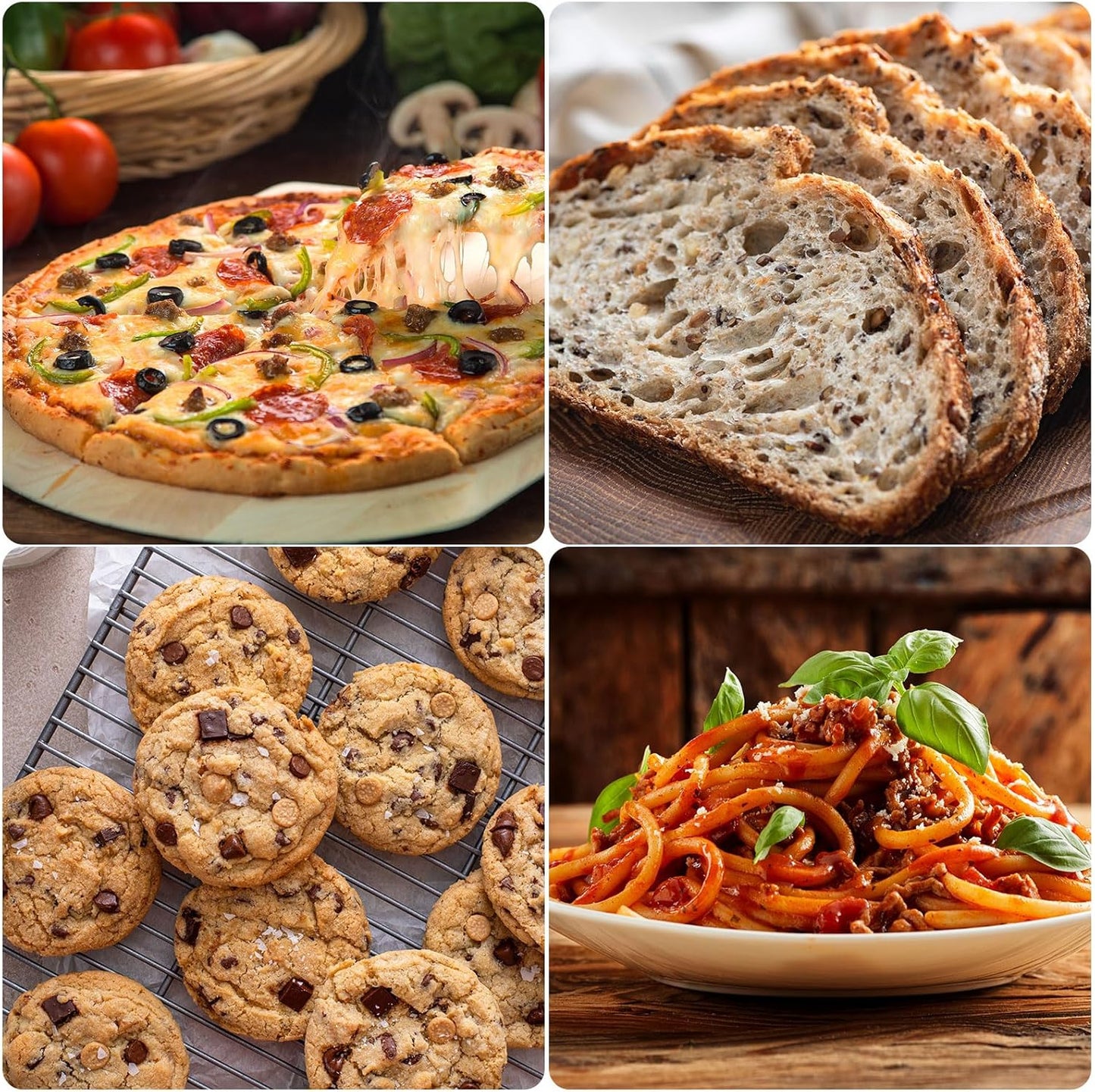 HARFINGTON 2pcs Silicone Rolling Pin 10" Stainless Silicone Surface Non-Stick Stainless Steel Inner Core Dough Roller Kitchen Roller for Baking Pastry Pizza Fondant Bread, Pink,Blue