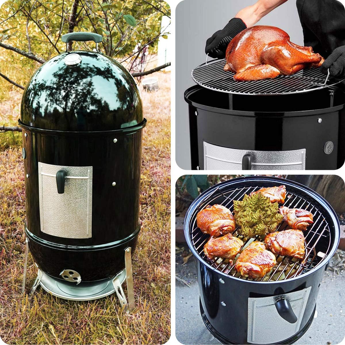 5 Pack Meat Thermometer Probe Grommet for Grills, Compatible with Weber 85037 Smokey Mountain Cookers, and Other Grill DIY Probes Port, Replacement Accessories