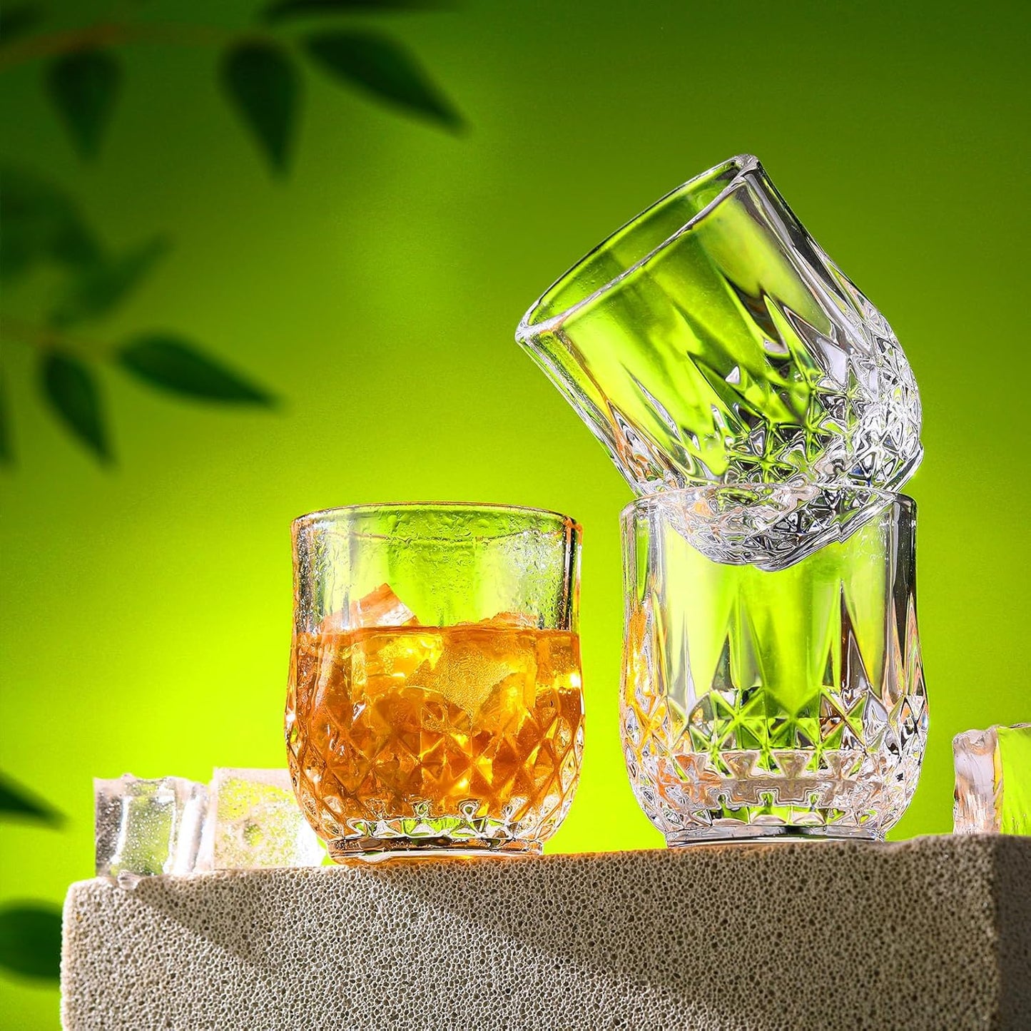 Meanplan 2.7oz Mini Shot Glasses Set Tasting Glasses Heavy Base Clear Shot Cup Cute Cordial Mini Wine Cups for Serving Whiskey, Wine, Juice(24 Pcs)